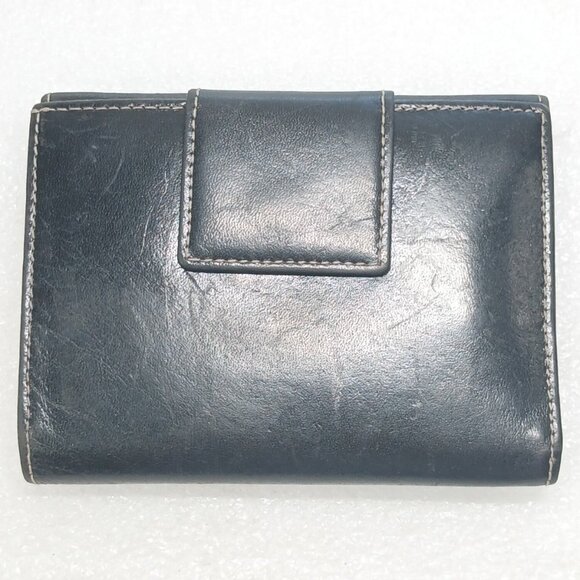 Kate Spade New York Black Italian Leather Bifold Wallet Made in Italy Good Cond - Picture 3 of 16
